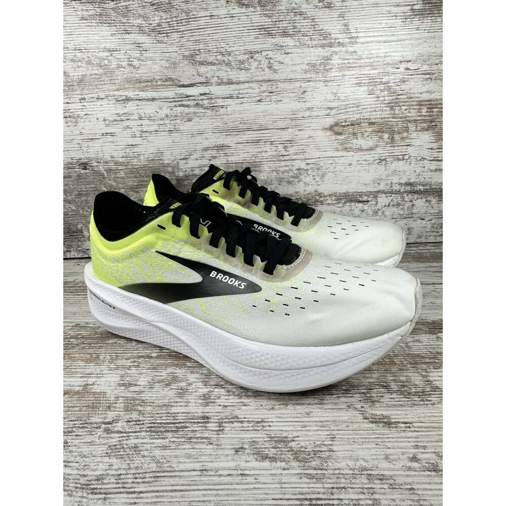 Women's Brooks Hyperion Elite 2 White/Volt Running Shoes Sz 8.5 EUC WORN ONCE!